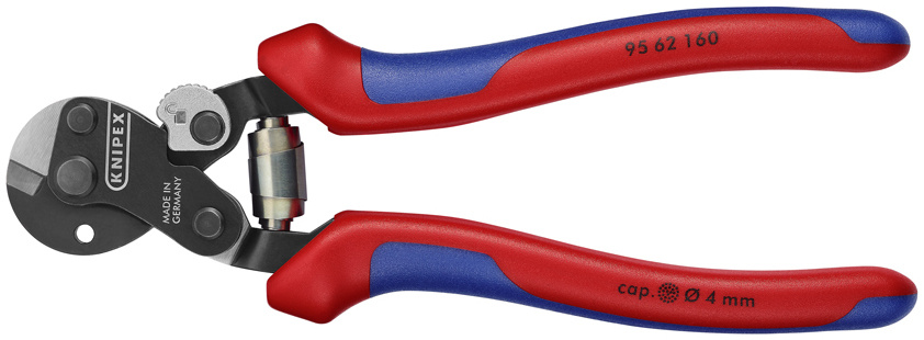 Small but powerful: The KNIPEX wire rope cutter 95 62 160